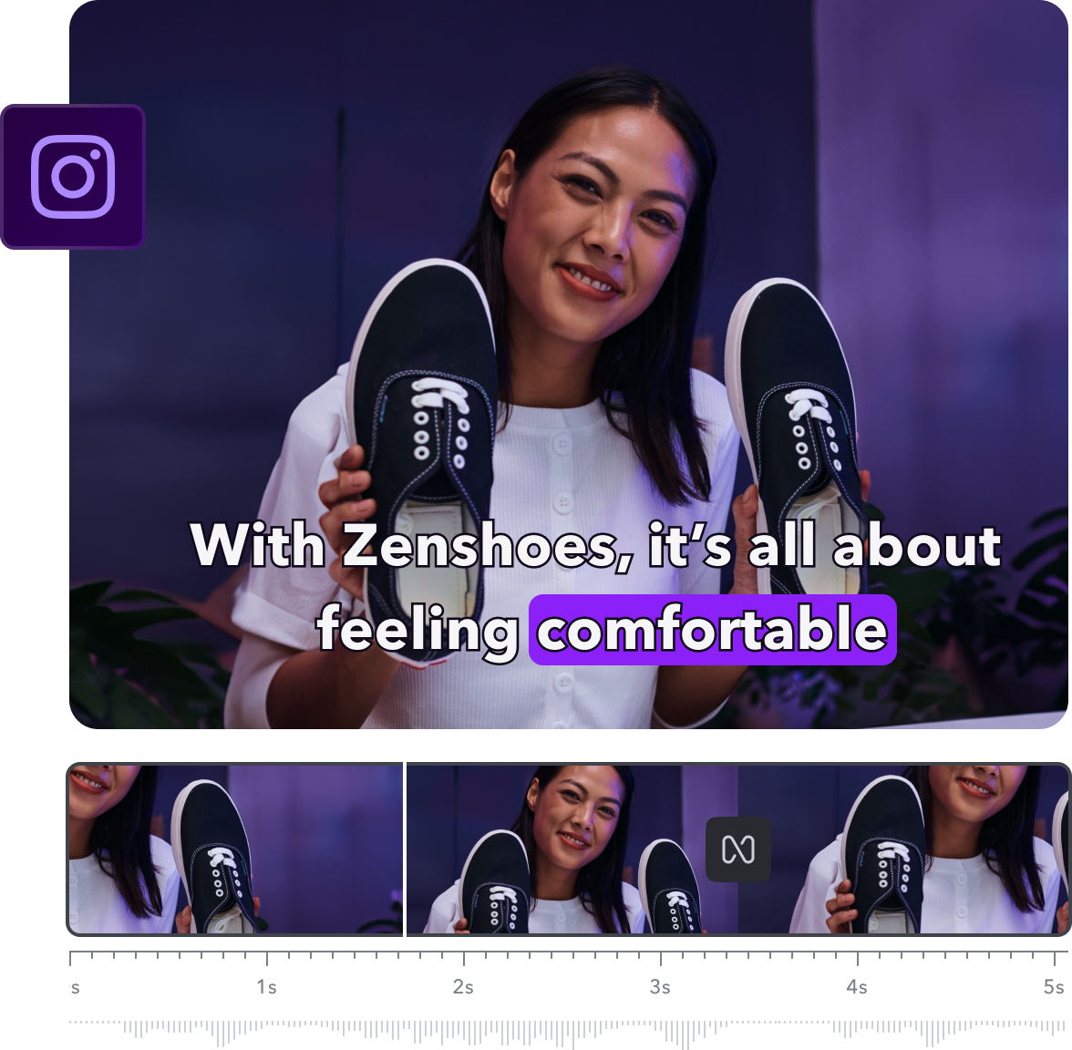 Instagram Video Ad Maker — Captions